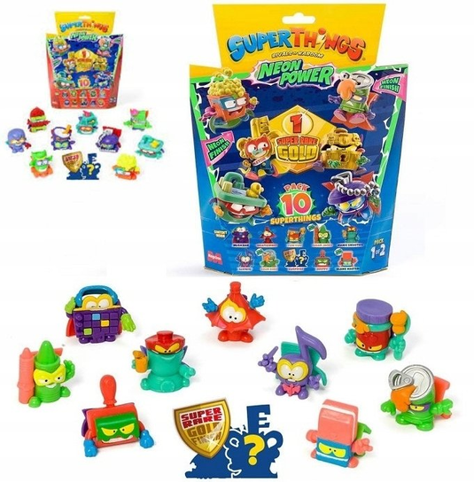SUPER ZINGS THINGS NEON POWER SERIA 11 RIVALS OF KABOOM ZESTAW 10 FIGUREK Magicbox