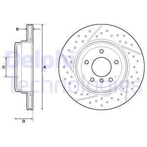 Tarcza hamulcowa DELPHI BG4714C Delphi
