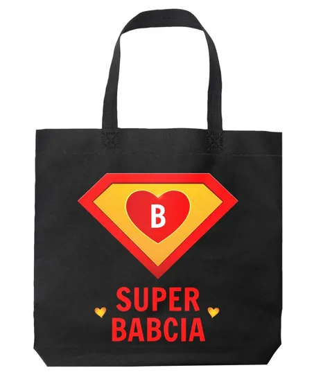 Torba Super Babcia Czarna Inna marka