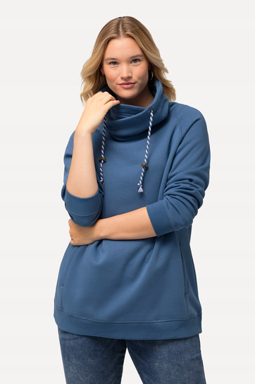 ULLA POPKEN BLUZA NIEBIESKA Z KAPTUREM BASIC 58/60 7CA ULLA POPKEN