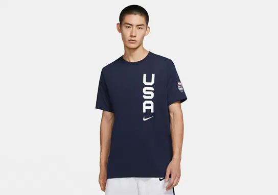 Usa Nike Dri-Fit Team Tee Obsidian Nike