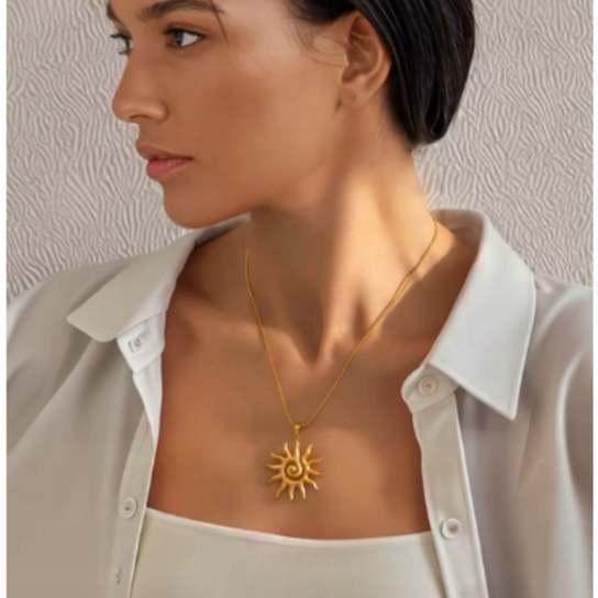 Wisiorek Solar Flow Gold Orvella