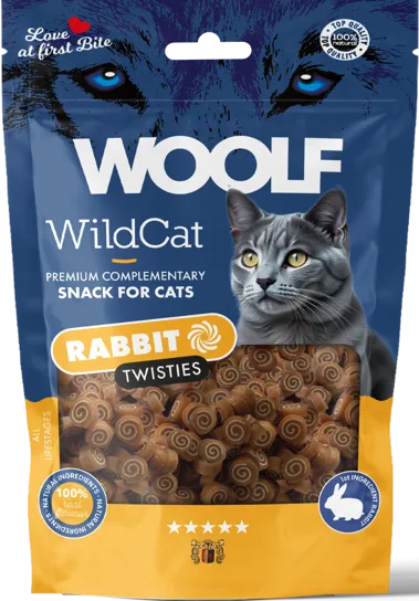 WOOLF Wildcat Twisties Rabbit 50g WOOLF