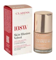 Clarins, Skin Illusion Velvet Foundation, podkład do twarzy 108W, 30ml