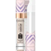 Eveline Cosmetics, Liquid Camouflage, wodoodporny korektor kamuflujący z kwasem hialuronowym, 01 Light Porcelain, 7,5 ml