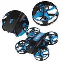 Mini Dron Dla Dziecka Osłonięte Śmigła Ledy Rc Rh821 Niebieski