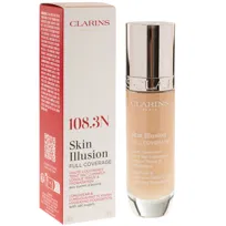 Clarins skin illusion full coverage hydrating foundation 108.3n 30ml