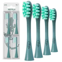 4 Końcówki do szczoteczki sonicznej Oclean SE / X / PRO / X10 / One / Air / Z / Z1 / F1 / FLOW / Endurance ZIELONE - Reptila