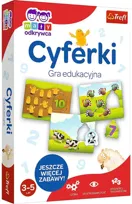Edukacyjna gra liczna Mały Odkrywca Cyferki, gra planszowa, Trefl