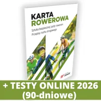 Karta rowerowa:  Książka + testy. Sztuka bezpiecznej jazdy rowerem  + Testy online 2026 na 3 miesiące
