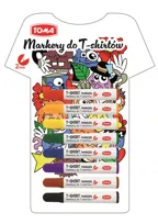 Markery do T-shirtów wodoodporne Toma, 8 kolorów