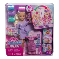 Barbie Dream Besties Malibu Wyszykuj się ze mną, Lalka + akcesoria, dla dzieci 4+ JGG38