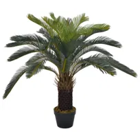 Sztuczny sagowiec odwinięty z doniczką VIDAXL, zielony, 90 cm