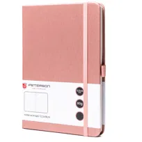 Notes planer dziennik B6 elegancki twarda okładka z zakładką gumką Peterson różowy