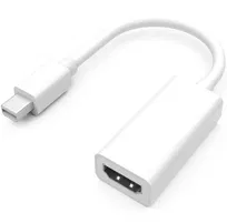 Kabel HDMI (f) - Mini Display Port | 4K | 20 cm | HDMI v1.4 | MDP-H-30CM-White-Biały
