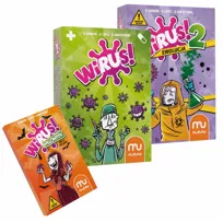 Muduko Pakiet Gier. Wirus + Wirus 2! Ewolucja + dodatek Wirus Halloween, dodatek do gry