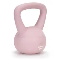 Kettlebell miękki 2kg ciężar do ćwiczeń ACTIGET kula treningowa, fitness, jasnoróżowy