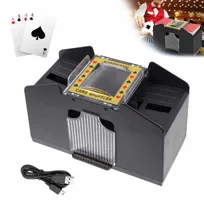 AUTOMATYCZNA TASOWARKA DO KART 4 TALIE USB LUB BATERIE DO POKERA BRYDŻA