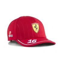Czapka Scuderia Ferrari F1 Charles Leclerc 16 Driver Cap 2025 Dark Cherry