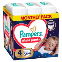Pampers Night pieluchomajtki rozmiar 4, 104 szt.
