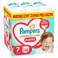 Pampers Premium Care pieluchomajtki rozmiar 7, 62 szt