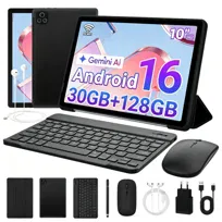 HotLight Zestaw Tablet Android 16 10,1” 30/128GB Duża bateria 5000mAh do biura i rozrywki Czarny