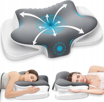 ERGONOMICZNA PODUSZKA ORTOPEDYCZNA MOTYL PIANKA Z PAMIĘCIĄ MEMORY FOAM