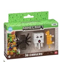 Minecraft S1 3D Erasers Figure - 3 Pack Ver.A