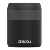 Kambukka Bora Matte Black 600 ml - termos obiadowy