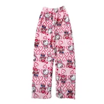 Spodnie Piżama Hello Kitty Spiderman Pluszowe różowe