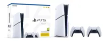Konsola SONY PlayStation 5 Slim D Chassis + 2 Kontrolery SONY DualSense Biały
