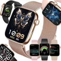 SMARTWATCH DAMSKI ZEGAREK ROZMOWY MENU PL ZDROWIE HD AMOLED 1,85