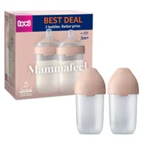 Zestaw 2 x Butelka do karmienia LOVI Mammafeel 250ml ze smoczkiem dynamicznym 3m+