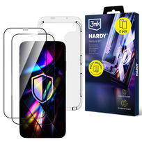 2x Szkło hartowane + aplikator 3mk Hardura 9H do Apple iPhone 12 Pro Max - 3mk Hardy Hardura 9H