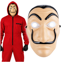 MASKA LA CASA DE PAPEL SALVADOR DALI BELLA CIAO PROFESOR HALLOWEEN STRÓJ