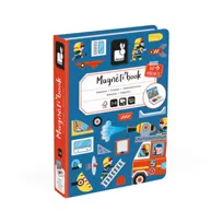 Janod, Magnetyczna układanka Straż pożarna Magnetibook 3-8 lat, prezent dla dzieci