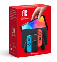Nintendo Switch (OLED model) neon red&blue set