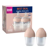 Zestaw 2 x Butelka do karmienia LOVI Mammafeel 150ml ze smoczkiem dynamicznym 0m+