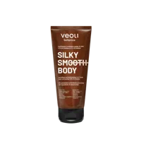 Veoli Botanica, SILKY SMOOTH BODY wygładzająco - nawilżająca maska do ciała w formie peelingu 2w1 z 3 % betainy, 180 ml