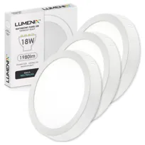 3x Panel Plafon Sufitowy LED Natynkowy Okrągły 18W 1980lm Nie Mruga CCD