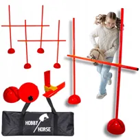 3x PRZESZKODA HOBBY HORSE DO SKAKANIA 120cm KOŃ NA KIJU Płotek Treningowy [M-PRZESZKODA3]