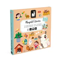 Magnetyczna układanka Zwierzęta domowe Magneti'stories 3+, Janod, prezent dla dzieci