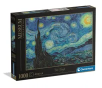 Clementoni, puzzle 1000 museum van gogh the starry night 39995