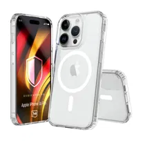Pancerne bezbarwne etui z MagSafe cover plecki na tył do Apple iPhone 16 Pro - 3mk Hardy LiqForce Mag Case