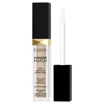 Eveline Cosmetics Wonder Match Concealer, Kryjący Korektor W Płynie, nr 25 Sand Nude, 7ml