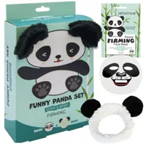 MOND'SUB Ujędrniająca maska do twarzy w płacie Panda + opaska kosmetyczna