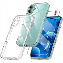Etui do iPhone 17 WZMACNIANE CLEAR CASE 2MM + Szkło 9H