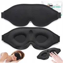 Medi Sleep, Maska na oczy, opaska 3D do spania, podróży, profesjonalna, 99% zaciemniająca