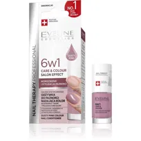 Eveline Cosmetics, Nail Therapy Professional Odżywka do paznokci Care&Colour 6w1 Dusty Pink 5 ml