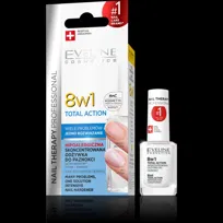 Eveline Cosmetics, 8in1 Total Action Nail Therapy Sensitive, Odżywka skoncentrowana do paznokci, 12 ml
